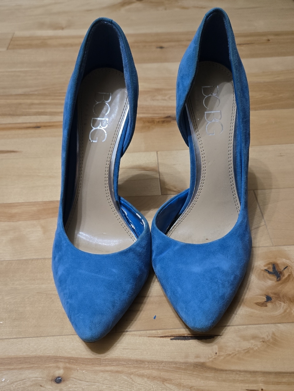 BCBGBlue Pointed Toe Suede Pumps